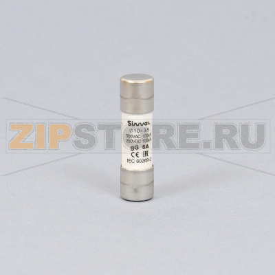 Вставка плавкая 6 А, gG, 10x38 мм Sinvel SV1038-6 