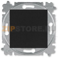 Выключатель одноклавишный, антрацит/дымчатый чёрный ABB 2CHH590145A6063