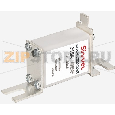 Предохранитель ножевой под болт 10 А, 690 В/AС, габарит 000, монтажное расстояние: 80 мм Sinvel SVF-80B000T690-10-aR 