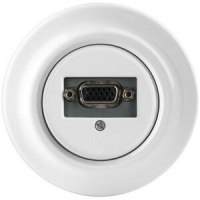 Розетка VGA, белый фарфор ABB 2CHK290426C4300
