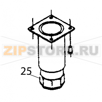 Adjustable foot Fagor ECO-120 Adjustable foot Fagor ECO-120Запчасть на деталировке под номером: 25Название запчасти Fagor на английском языке: Adjustable foot ECO-120.