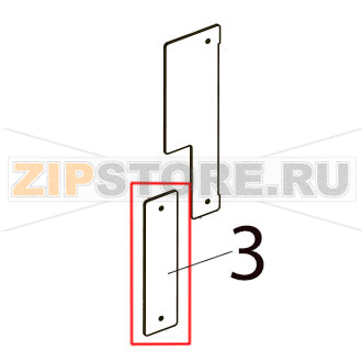 Blind plate expansion I/O Toshiba TEC B-SX4T-GS10/20-QQ Blind plate expansion I/O Toshiba TEC B-SX4T-GS10/20-QQЗапчасть на деталировке под номером: 3