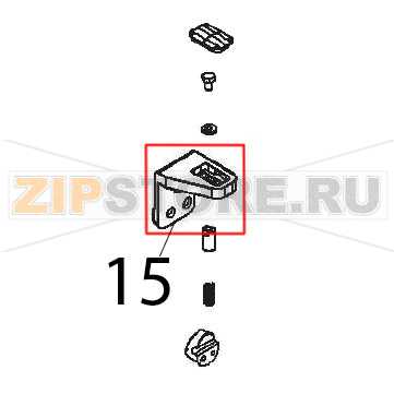 Door top hinge Angelo Po FX61E2 Door top hinge Angelo Po FX61E2Запчасть на деталировке под номером: 15
