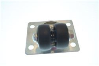 CASTOR 1 1/2 DUAL WHEEL W/PLATE W/O BRAK