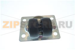 CASTOR 1 1/2 DUAL WHEEL W/PLATE W/O BRAK 
