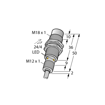 Датчик индуктивный Turck NI15U-EM18WD-AN6X 