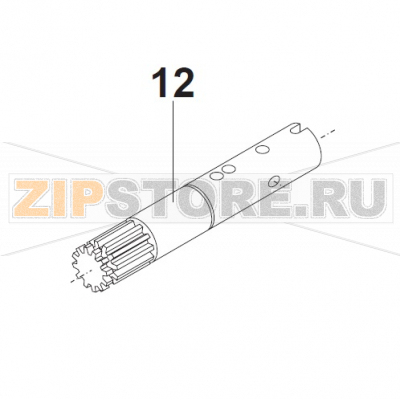Shaft for Change-Over Toother Wheel, S.S. Bear Varimixer AR40 VL-1S                                                           Shaft for Change-Over Toother Wheel, S.S. Bear Varimixer AR40 VL-1SЗапчасть на сборочном чертеже под номером: 12Название запчасти на датском&nbsp;языке: Shaft for Change-Over Toother Wheel, S.S. Bear Varimixer AR40 VL-1S