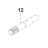 Shaft for Change-Over Toother Wheel, S.S. Bear Varimixer AR40 VL-1S                                                          