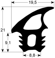 PROF.GUARNIZIONE SUP-LAT P2000.