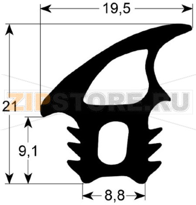 PROF.GUARNIZIONE SUP-LAT P2000. 