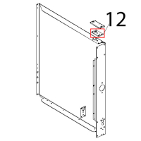 Controstaffa zincata porta C.T. Unox XVC 204
