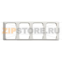Рамка четырехместная, белая ABB 2TKA000825G1