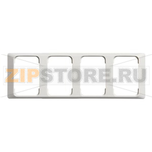 Рамка четырехместная, белая ABB 2TKA000825G1 
