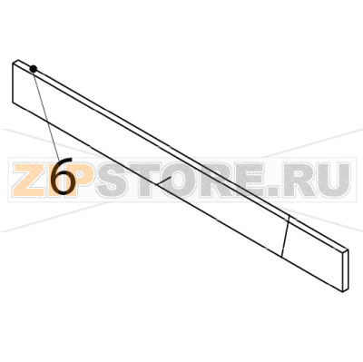Insulation - front frame Hoshizaki IM-65NE Insulation - front frame Hoshizaki IM-65NEЗапчасть на деталировке под номером: 6