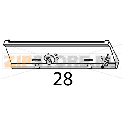 Control panel Tecnoinox FR70E7 Control panel Tecnoinox FR70E7Запчасть на деталировке под номером: 28