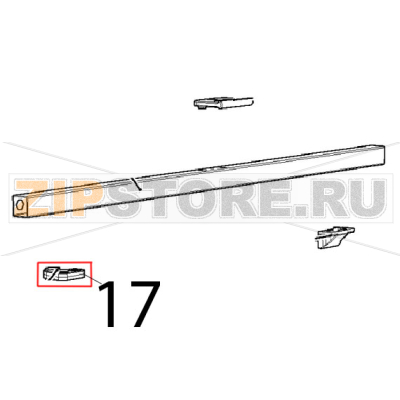 Internal glass hinge Unox XVC 205E Internal glass hinge Unox XVC 205EЗапчасть на деталировке под номером: 17