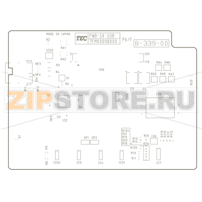 USB PC Board ass&#039;y Toshiba TEC B-SX5T-TS12/22-QQ-US USB PC Board ass'y Toshiba TEC B-SX5T-TS12/22-QQ-USЗапчасть на деталировке под номером: не указано