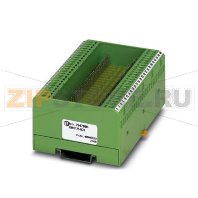 Сборный модуль Phoenix Contact EMG125-B24 состоит из корпуса, клеммных колодок MKDS 3 и печатной платы.Минимальный заказ: 2 шт.Упаковка: 2 шт.