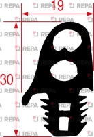 УПЛОТНИТЕЛЬ ДВЕРНОЙ СЕРЫЙ/СИНИЙ