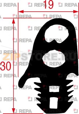 УПЛОТНИТЕЛЬ ДВЕРНОЙ СЕРЫЙ/СИНИЙ 