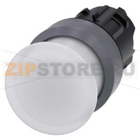 АКТУАТОР ГРИБОВИДНОЙ КНОПКИ С ВОЗМОЖНОСТЬЮ ПОДСВЕТКИ, 22MM, КРУГЛ., ПЛАСТИК С МЕТАЛЛИЧЕСКИМ ФРОНТАЛЬНЫМ КОЛЬЦОМ, КНОПКА БЕЛАЯ, 30MM, БЕЗ ФИКСАЦИИ, С ГРАВИРОВКОЙ ЛАЗЕРОМ, ПЕРВЫЕ БУКВЫ СЛОВ - ВЕРХНИЙ РЕГИСТР, ДАЛЕЕ - НИЖНИЙ РЕГИСТР Siemens 3SU1031-1AD60-0AA