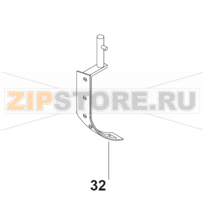 40/20L Scraper w. Nylon Without Holder Bear Varimixer AR40 VL-1S                                                                         40/20L Scraper w. Nylon Without Holder Bear Varimixer AR40 VL-1SЗапчасть на сборочном чертеже под номером: 32Название запчасти на датском&nbsp;языке: 40/20L Scraper w. Nylon Without Holder Bear Varimixer AR40 VL-1S