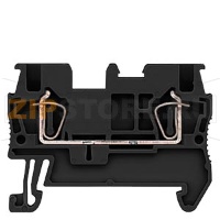 КЛЕММА ПРОХОДНАЯ ПРУЖИННОЕ ПОДСОЕДИНЕНИЕ: 1,5ММ2,4,2MM, ЧЕРНЫЙ Siemens 8WH2000-0AE08