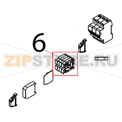 Morsetto passante Angelo Po FX82E2T Morsetto passante Angelo Po FX82E2TЗапчасть на деталировке под номером: 6