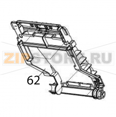 Top frame Sato CG412DT Top frame Sato CG412DTЗапчасть на деталировке под номером: 62Название запчасти на английском языке: Top frame Sato CG412DT.