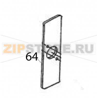 Roll stopper Sato M84Pro Roll stopper Sato M84ProЗапчасть на деталировке под номером: 64Название запчасти на английском языке: Roll stopper Sato M84Pro.