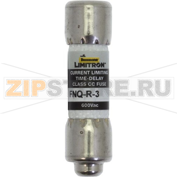 Предохранитель, 3 A, AC 600 В, 200 кА, 10x38 мм, 13/32x1-1/2 inch, CC, UL, с задержкой Eaton FU 