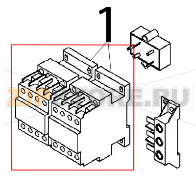 Teleruttore BF09, 230 V, 50/60 Hz, 25(9) A Angelo Po FX101G2 Teleruttore BF09, 230 V, 50/60 Hz, 25(9) A Angelo Po FX101G2Запчасть на деталировке под номером: 1