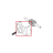Black pin insert for drip tray P0049 Saeco Talea Giro