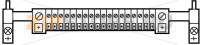 Блок клеммный PE (PEN) Eaton PEN43RS27