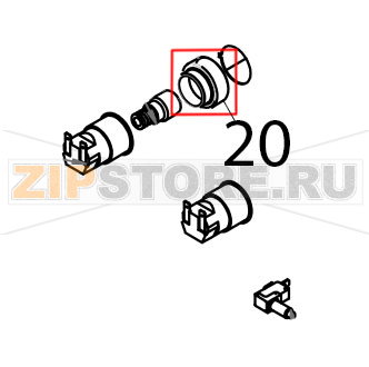 Vetro portalampada Tecnoeka KF 965 Vetro portalampada Tecnoeka KF 965Запчасть на деталировке под номером: 20