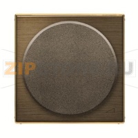 Накладка с поворотной ручкой для механизма поворотного светорегулятора, античная латунь ABB 2CLA856020A1201