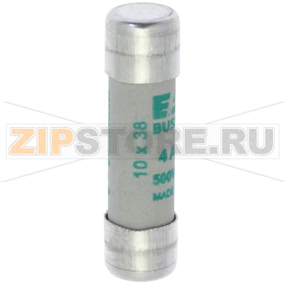 Предохранитель, 4 A, AC 500 В, 120 кА, 10x38 мм, aM, IEC Eaton CYLINDRICAL FUSE 10x38 4A AM 500 