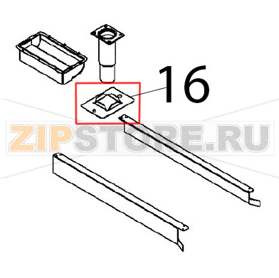 Staffa fissaggio a terra Angelo Po FX201G3 Staffa fissaggio a terra Angelo Po FX201G3Запчасть на деталировке под номером: 16