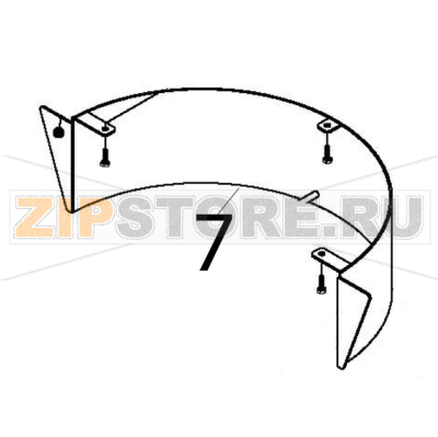 Fixed guard Escher PM 60-V Fixed guard Escher PM 60-VЗапчасть на деталировке под номером: 7