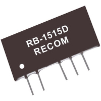 Преобразователь DC/DC, печатный монтаж, 12 В/DC, 15 В/DC, -15 V/DC, 33 mA Recom RB-1215D