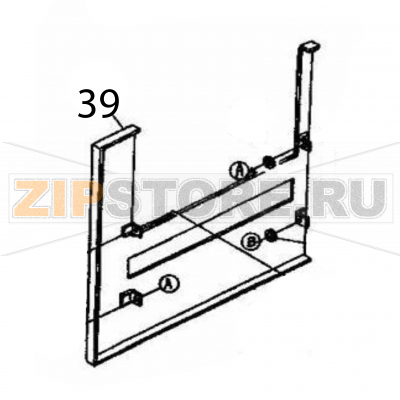 Dispense cover Sato M84Pro Dispense cover Sato M84ProЗапчасть на деталировке под номером: 39Название запчасти на английском языке: Dispense cover Sato M84Pro.
