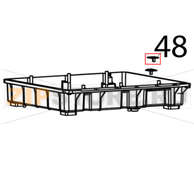 Right cover Bartscher RT-78B-8 Right cover Bartscher RT-78B-8Запчасть на деталировке под номером: 48