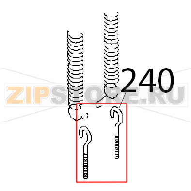 Vite tirante con gancio Angelo Po KD130EAT Vite tirante con gancio Angelo Po KD130EATЗапчасть на деталировке под номером: 240
