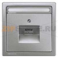 DELTA STYLE НАКЛАДКА UTU РОЗЕТКИ СПОЛЕМ ДЛЯ НАДПИСИ ПЛАТИНОВЫЙ МЕТАЛЛИК Siemens 5TG1395-1