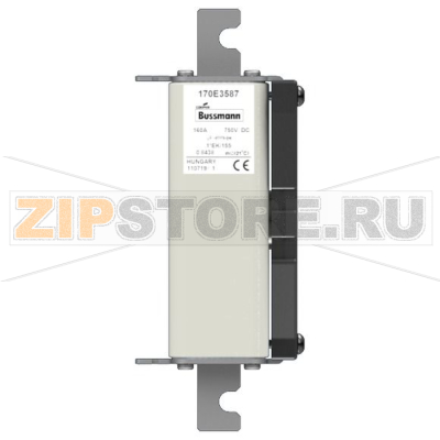 Предохранитель, 160 A, DC 750 В, 100 кА, size 1, 43x60x212 мм, gR, IEC Eaton FUSE 160A 750V 1*E 