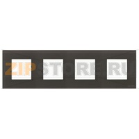 Рамка четырехместная, двухмодульная, стекло графит ABB 2CLA227400N3801