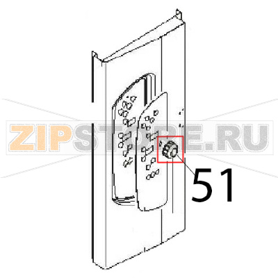 Encoder knob Angelo Po FM1011E1 Encoder knob Angelo Po FM1011E1Запчасть на деталировке под номером: 51