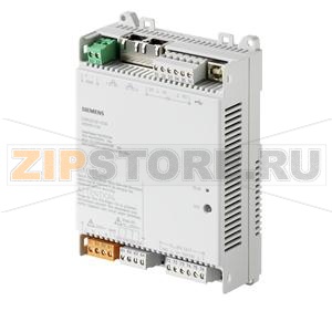 Компактный комнатный контроллер, BACnet/IP, 230 V, плоский корпус, 1 DI, 2 UI, 3 реле, 3 AO Siemens DXR2.E09-101A 