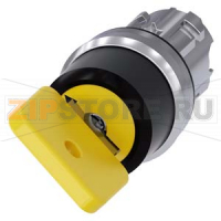 АКТУАТОР ПОВОРОТНОГО ПЕРЕКЛЮЧАТЕЛЯ С КЛЮЧОМ O.M.R., 22MM, КРУГЛ., ГЛЯНЦЕВЫЙ МЕТАЛЛ, НОМЕР ЗАМКА 73033, ЧЁРНЫЙ / ЖЁЛТЫЙ, С 2 КЛЮЧАМИ, 2 КОММУТАЦИОННЫХ ПОЛОЖЕНИЯ: O<I, БЕЗ ФИКСАЦИИ, УГОЛ ПОВОРОТА РУКОЯТКИ 45 ГРАД.: 10:30Ч./12Ч. , ПОЛОЖЕНИЕ ИЗЪЯТИЯ КЛЮЧА: O