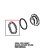 Seal for lamp glass cover (pure) Unox XFT 195